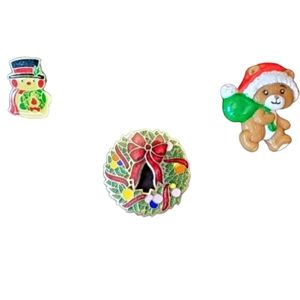 Vintage christmas pins